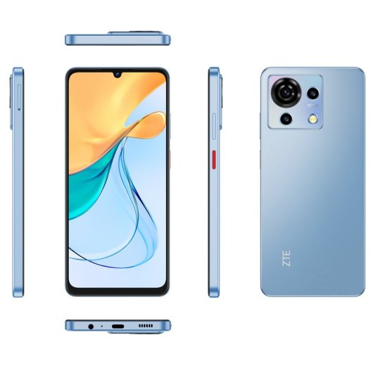 ZTE Blade V50 Vita 17,1 cm (6.75") Double SIM Android 13 4G USB Type-C 4 Go 256 Go 5200 mAh Bleu