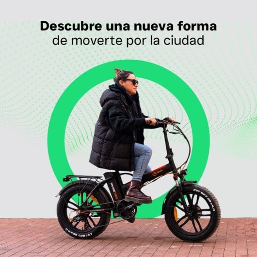 Youin Texas Black V3 Vélo électrique tout-terrain urbain Fat Wheels 20" pliable noir