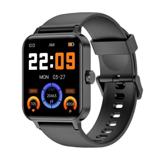 Blackview R30 Bluetooth 44,5mm Écran LCD TFT HD Noir Étanche 10m Pulsomètre SpO2 Sommeil