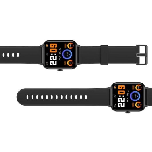 Blackview R30 Bluetooth 44,5mm Écran LCD TFT HD Noir Étanche 10m Pulsomètre SpO2 Sommeil