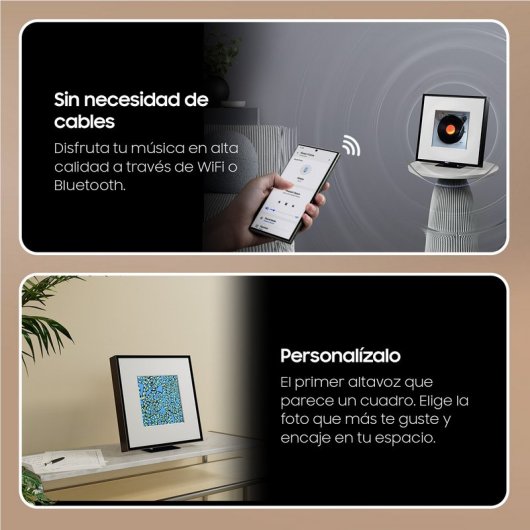 Samsung HW-LS60D/EN Music Frame 2024 Altavoz Inalámbrico 2.0 Canales Negro