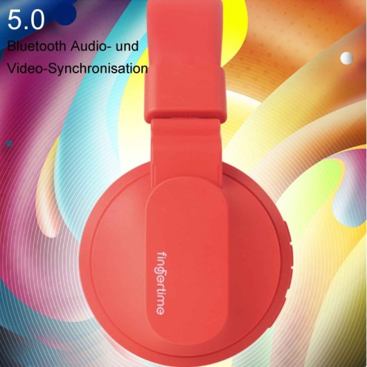 Kinsi Bobo-1 Auriculares Infantiles con Cable/Inalámbrico con Ranura para Insertar Tarjeta TF Rosas