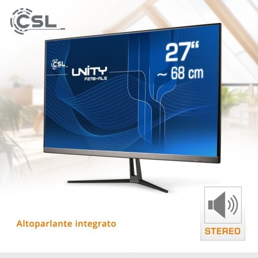 CSL Unità All-in-One F27B-ALS Intel N200/8 GB/256 GB SSD/27"