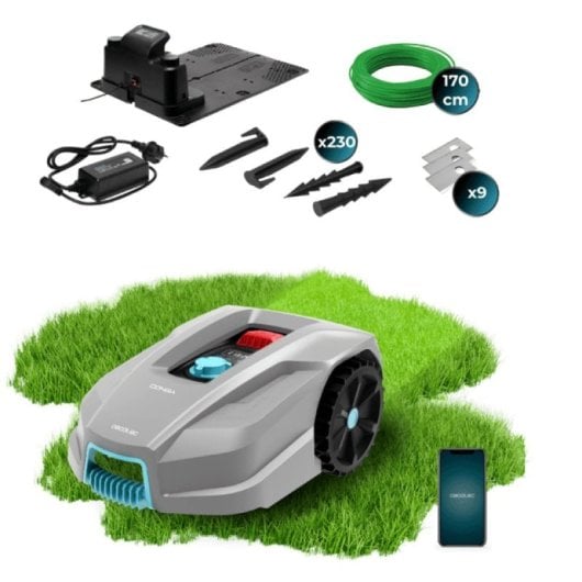 Cecotec Conga GrassHopper 800 Connected Robot Cortacésped 800m2 + Conga 2090 Vision Robot Aspirador
