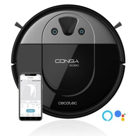 Cecotec Conga GrassHopper 800 Connected Robot Cortacésped 800m2 + Conga 2090 Vision Robot Aspirador