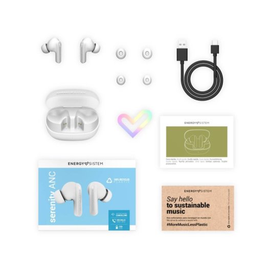 Cuffie Energy Sistem Serenity ANC True Wireless bianche