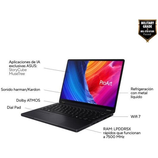 ASUS ProArt PX13 OLED HN7306WI-LX014W AMD Ryzen AI 9 HX 370/32GB/1TB SSD/RTX 4070/13.3" Táctil