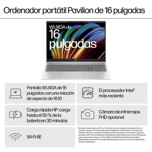 HP Pavilion 16 OLED 16-af0018ns Intel Core Ultra 5 125U/16GB/512GB SSD/16"