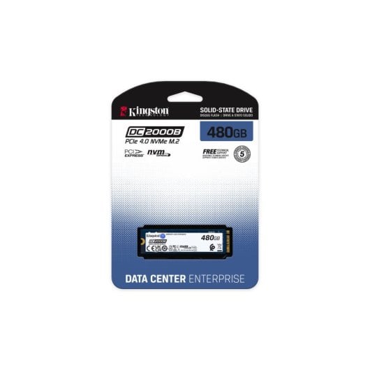 Kingston Technology DC2000B M.2 480 GB PCI Express 4.0 NVMe 3D TLC