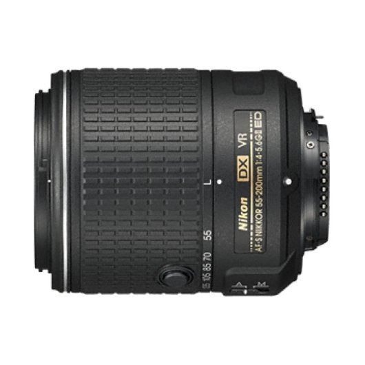 Nikon AF-S DX NIKKOR 55-200mm f/4-5.6G ED VR II SLR Téléobjectif Noir