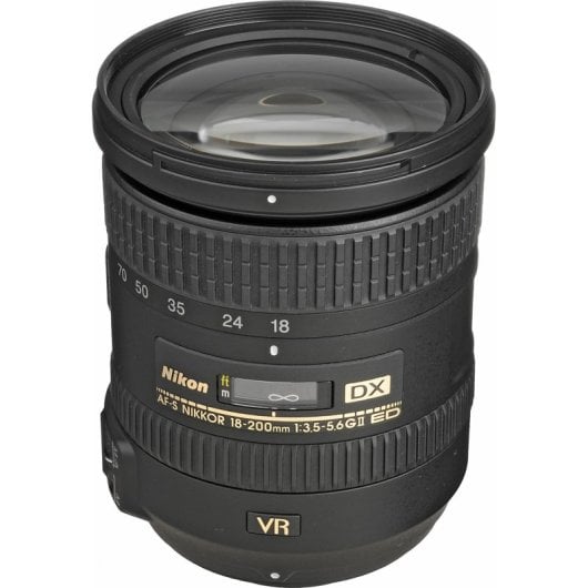 Nikon AF-S DX NIKKOR 18-200mm f/3.5-5.6G ED VR II SLR Téléobjectif zoom Noir