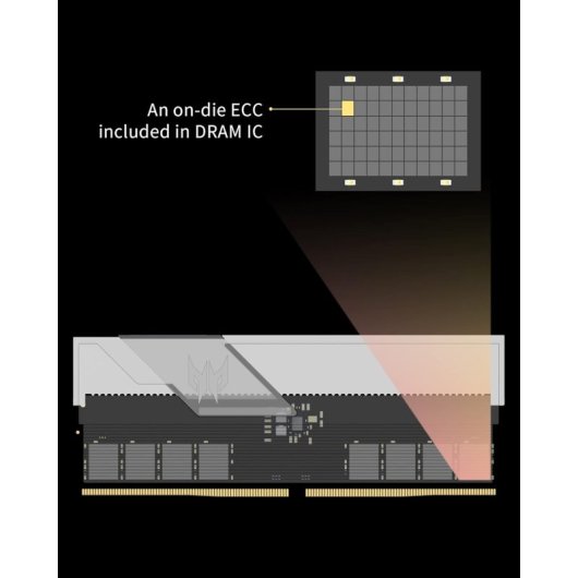 Acer Predator Vesta II RGB DDR5 6800MHz 32GB 2x16GB CL32 AMD EXPO e Intel XMP Pretas