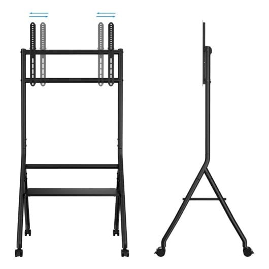TooQ iDreams Soporte de Suelo con Ruedas para TV 86" VESA 600x400 Max 80Kg Negro