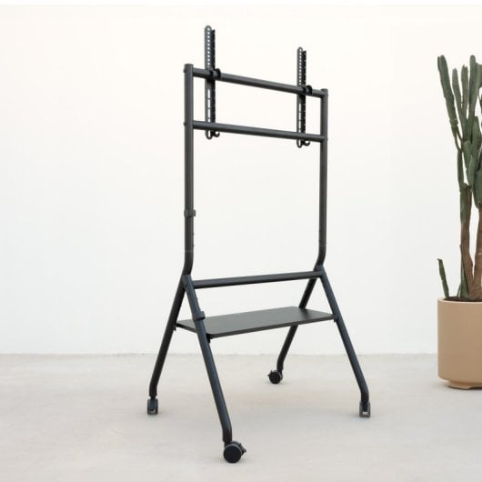 TooQ iDreams Soporte de Suelo con Ruedas para TV 86" VESA 600x400 Max 80Kg Negro
