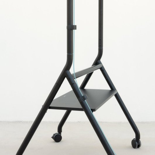 TooQ iDreams Soporte de Suelo con Ruedas para TV 86" VESA 600x400 Max 80Kg Negro