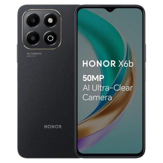 HONOR X6b 4G 6.56" 4GB 128GB Negro cámara 50 MP