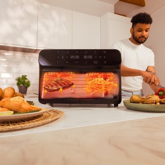 Friteuse à air numérique Cecotec Cecofry Advance 9000 double panier 9L 2800W