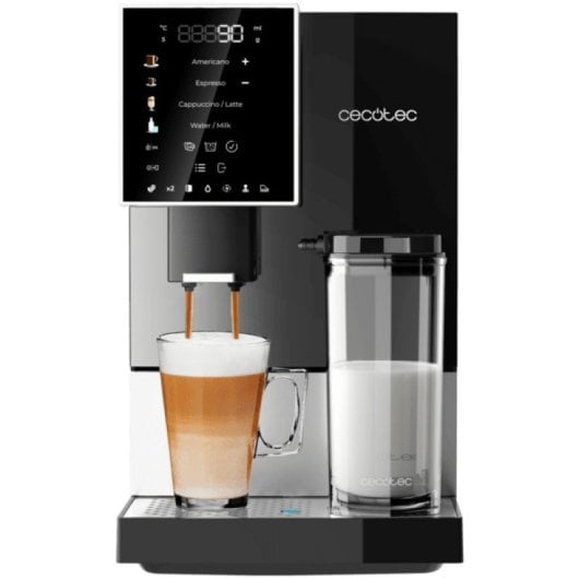 Cecotec Cremmaet Compactccino Black Silver Máquina de Café Super Automática Compacta 19 Bar