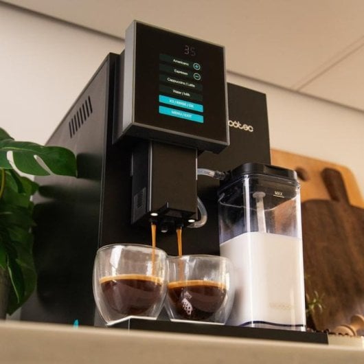 Cecotec Cremmaet Compactccino Black Silver Máquina de Café Super Automática Compacta 19 Bar