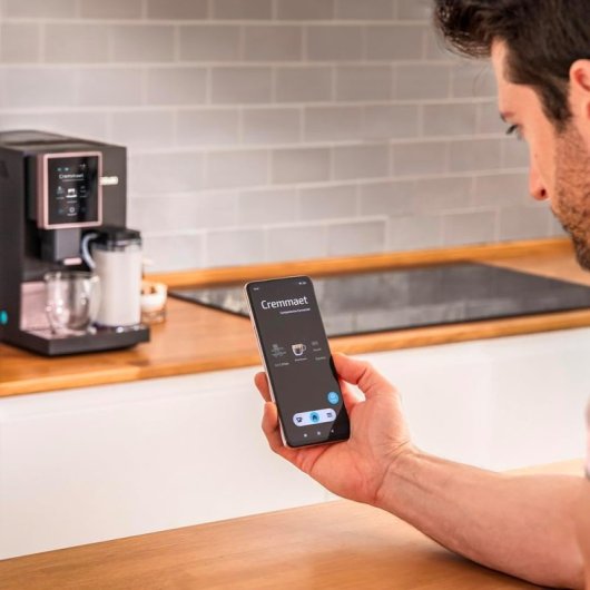 Cecotec Cremmaet Compactccino Connected Black Cafetera Superautomática Compacta 19 Bares WiFi