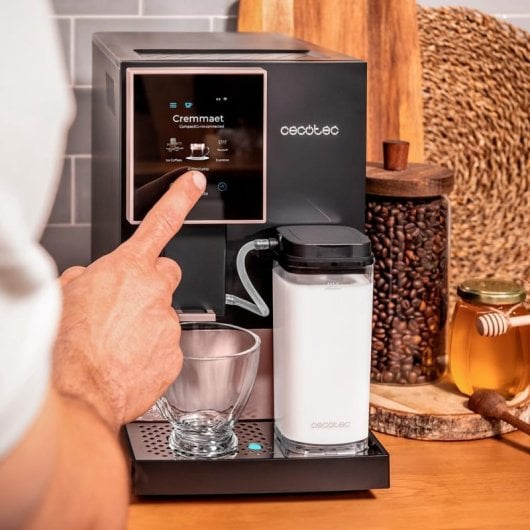 Cecotec Cremmaet Compactccino Connected Black Cafetera Superautomática Compacta 19 Bares WiFi