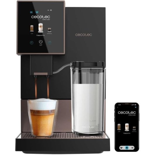 Cecotec Cremmaet Compactccino Connected Black Rose Máquina de Café Super Automática Compacta 19 Bar WiFi