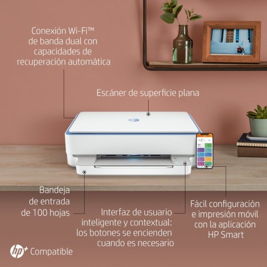 HP ENVY 6010e Impresora Multifunción Color Wifi Dúplex
