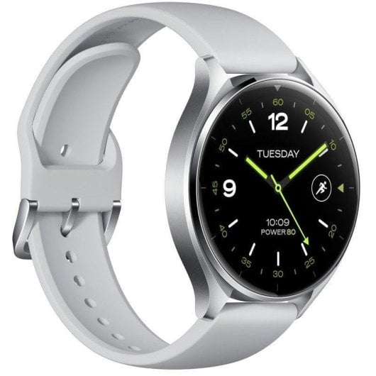Xiaomi Watch 2 Bluetooth GPS NFC WiFi 46mm AMOLED Argent Autonomie 65h Étanche 5ATM SpO2