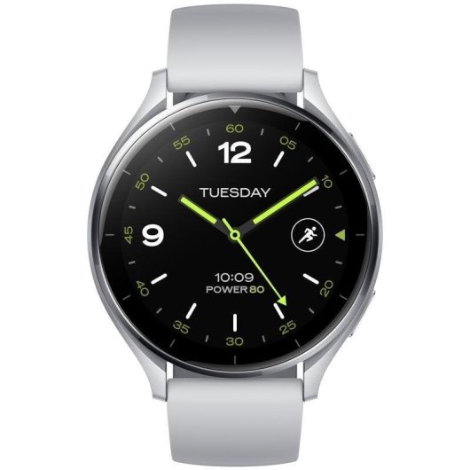 Xiaomi Watch 2 Bluetooth GPS NFC 46mm Plata Correa Plata 5ATM SpO2 Pulsómetro
