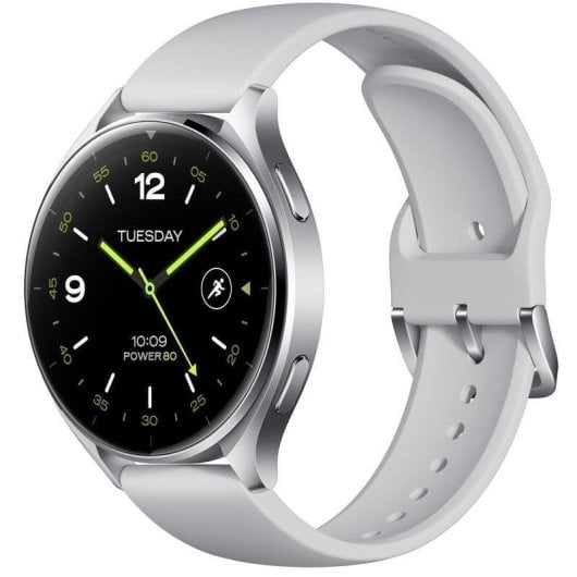 Xiaomi Watch 2 Bluetooth GPS NFC 46mm Plata Correa Plata 5ATM SpO2 Pulsómetro