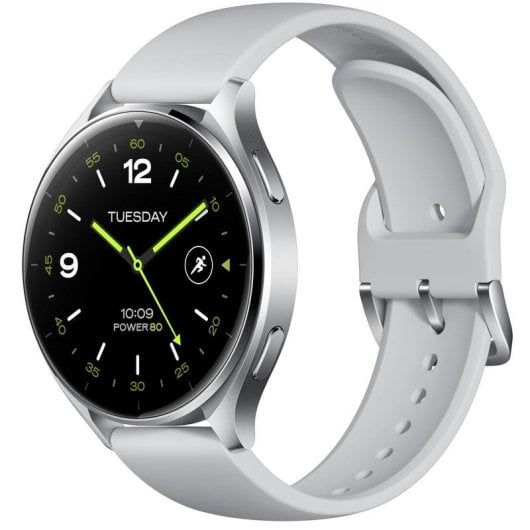 Xiaomi Watch 2 Bluetooth GPS NFC WiFi 46mm AMOLED Argent Autonomie 65h Étanche 5ATM SpO2