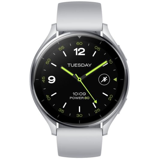 Xiaomi Watch 2 Bluetooth GPS NFC 46mm Plata Correa Plata 5ATM SpO2 Pulsómetro