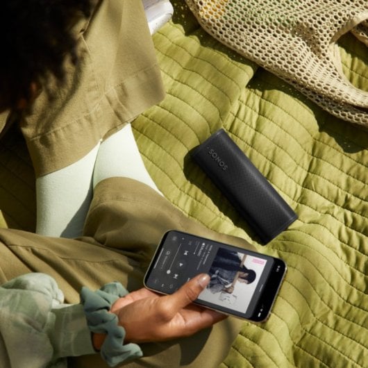 Sonos Roam 2 Tragbarer kabelloser Lautsprecher Schwarz