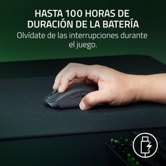 Razer DeathAdder V3 HyperSpeed Ratón Gaming Inalámbrico 26000 DPI Negro