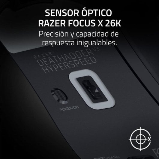 Razer DeathAdder V3 HyperSpeed Ratón Gaming Inalámbrico 26000 DPI Negro