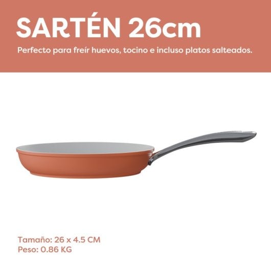 Ciarra Beyond Frigideira para Todo o Tipo de Fogões 26cm Laranja