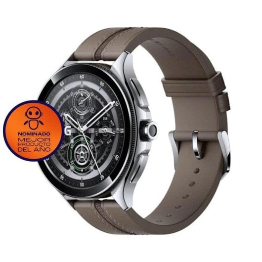 Xiaomi Watch 2 Pro 4G eSIM Bluetooth GPS 46mm AMOLED Argento Cinturino Marrone 5ATM