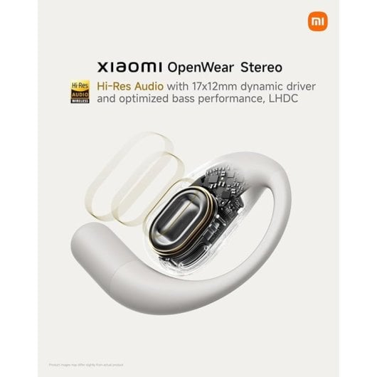 Xiaomi OpenWear Stereo Auriculares Sem Fios Bluetooth com Cancelamento de Ruído Bege Areia