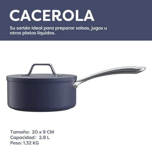 Ciarra Beyond Caçarola com Tampa Apta para Indução 20cm Azul
