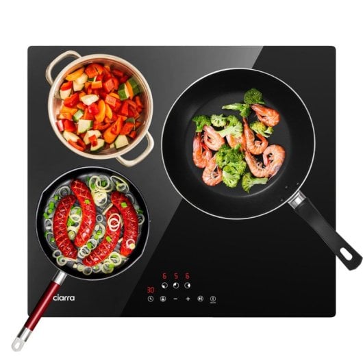 Ciarra CBBIH3 Placa de Inducción 3 Zonas 6100W 60cm