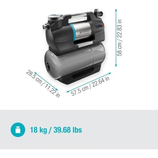 Gardena 6300 Silent Comfort Serbatoio con pompa a pressione