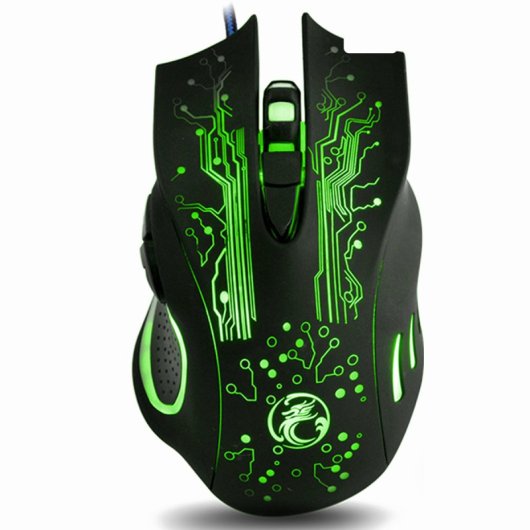 Kinsi X9 Ratón Óptico Gaming RGB 2400DPI Negro