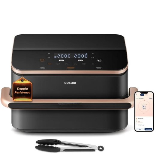 Airfryer Cosori Dual Blaze Twinfry Chef Edition 10L 2800W Double Compartiment Double Résistance WiFi