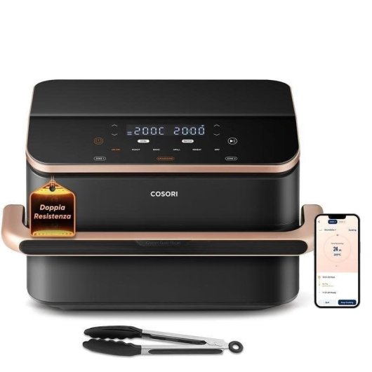 Freidora de aire Cosori Dual Blaze Twinfry Chef Edition 10 L 2800 W doble resistencia