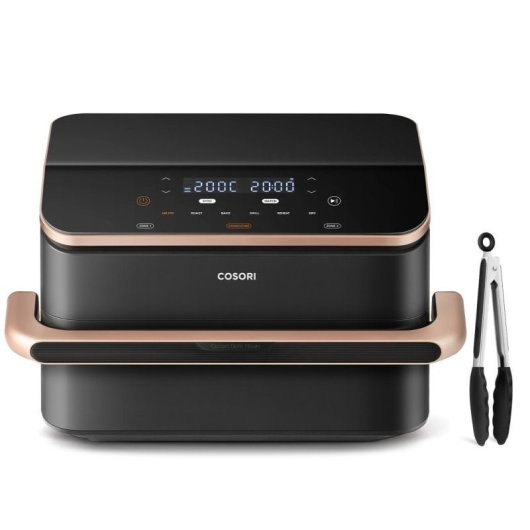 Cosori Dual Blaze Twinfry Chef Edition Freidora de Aire WiFi 10L + Tenacilla de Silicona