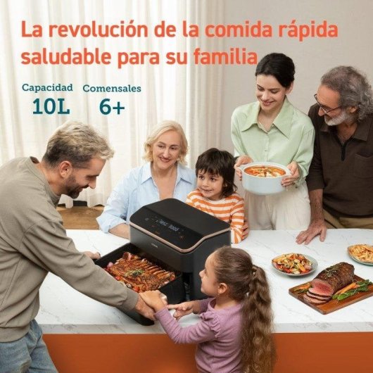 Cosori Dual Blaze Twinfry Chef Edition Freidora de Aire WiFi 10L + Tenacilla de Silicona