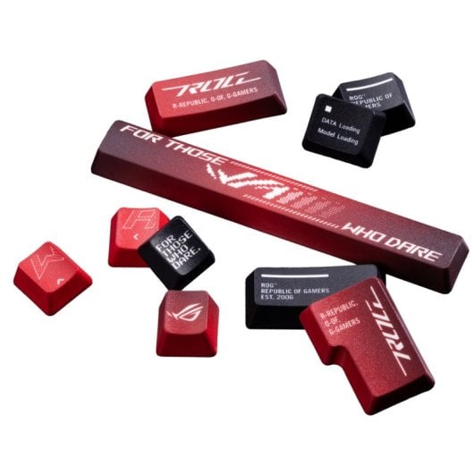 ASUS ROG Dye-Sub PBT Kit de Keycaps e Estabilizadores para Interruptores ASUS ROG NX
