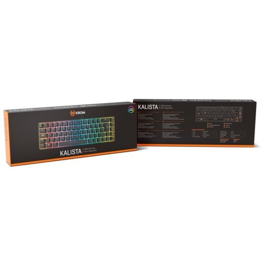Membrane pour clavier de jeu Krom Kalista RGB noir