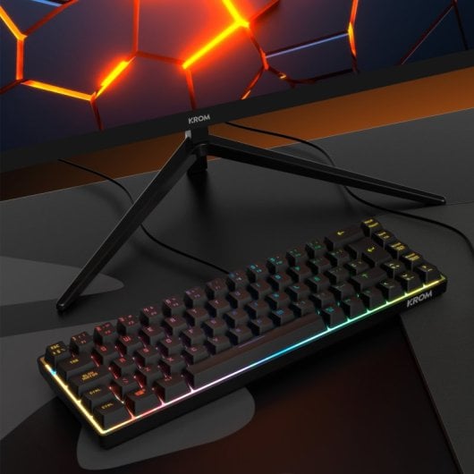 Membrane pour clavier de jeu Krom Kalista RGB noir