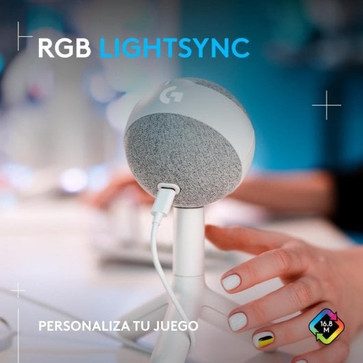 Logitech G Yeti Orb LIGHTSYNC RGB Micrófono Gaming de Condensador USB Blanco